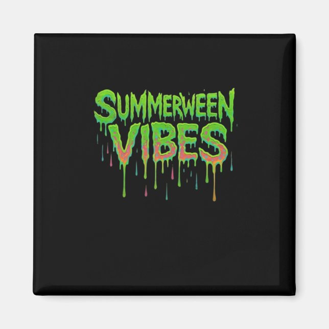Drip Summerween Vibes Spooky Fun Classic Magnet (Front)