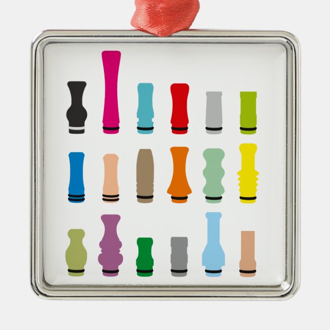 Drip Tip Styles Metal Tree Decoration (Front)