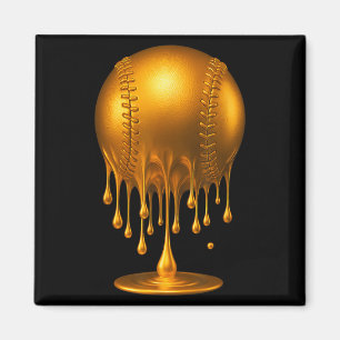 Dripng Gold Baseball Respect The Drip Baseball Bal Magnet