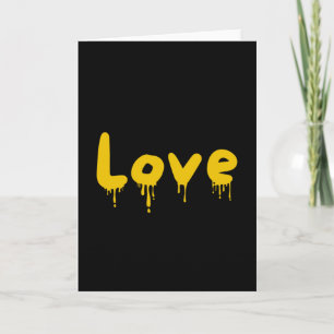 dripped Love masterd yellow Card