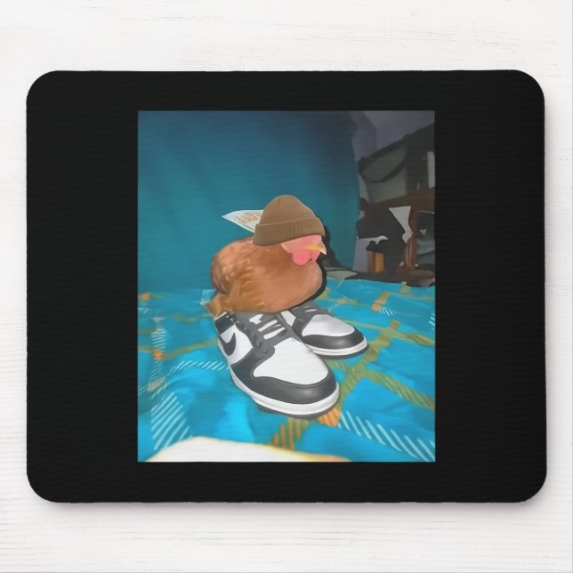 Dripped Out Chicken With Shoes  Mouse Pad (Front)