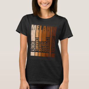 Drippin Melanin Black History Month Black Men Wome T-Shirt