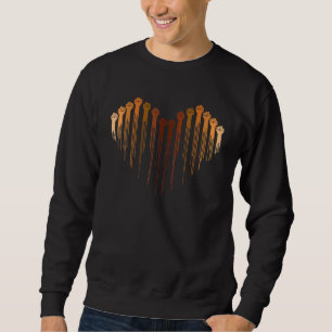 Drippin Melanin Heart Black History Month BLM Mela Sweatshirt