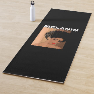 Drippin Melanin Queen Black Girl Yoga Mat