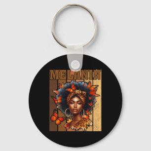 Drippin Melanin Shirt Women African Black History Key Ring