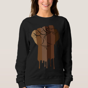 Drippin Melanin Women Men Africa Black History Mon Sweatshirt