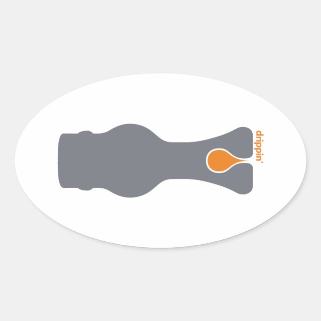 Drippin' Oval Sticker (Front)