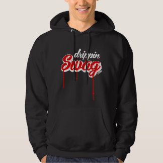 Drippin Swag Hoodie (Black/Red)