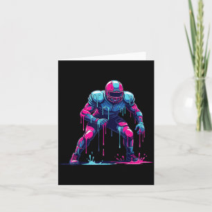 Dripping Aamerican Football Player Men Women Kids Card