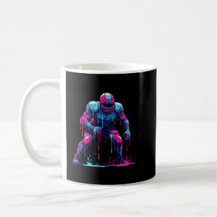 Dripping Aamerican Football Player Men Women Kids Coffee Mug