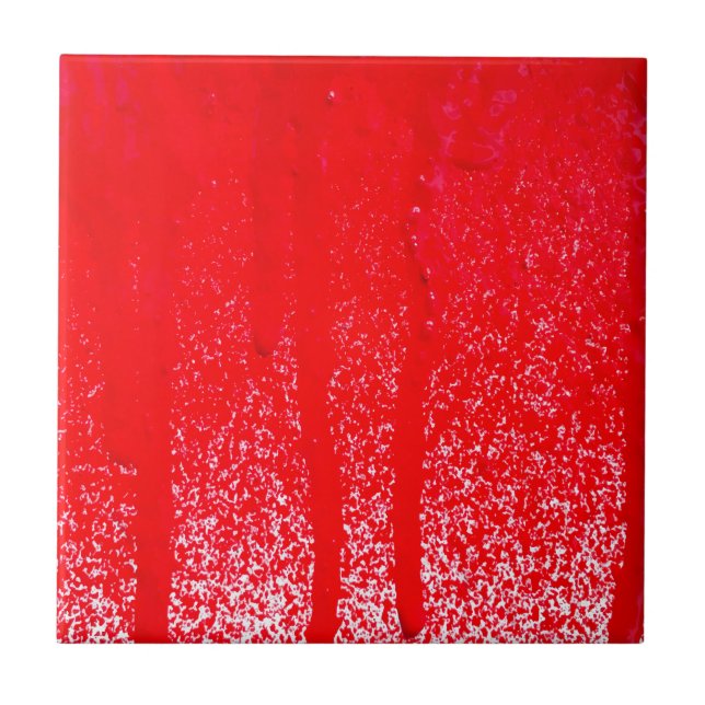 dripping blood ceramic tile (Front)