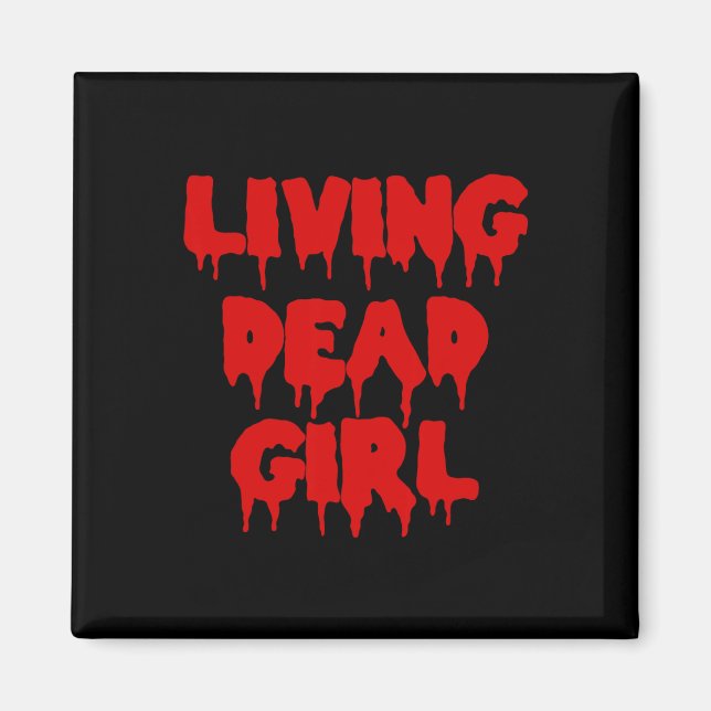 Dripping Blood Halloween Zombie Movie Living Dead  Magnet (Front)