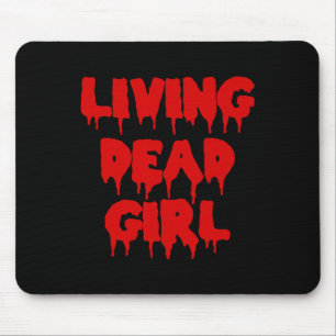 Dripping Blood Halloween Zombie Movie Living Dead Mouse Pad