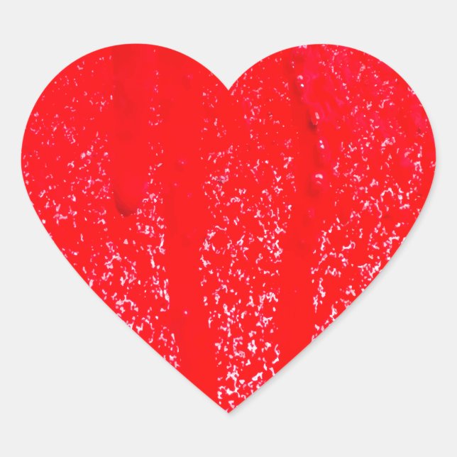 dripping blood heart sticker (Front)
