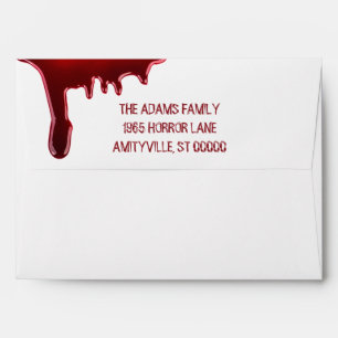 Dripping Blood Scary Halloween Party Envelope