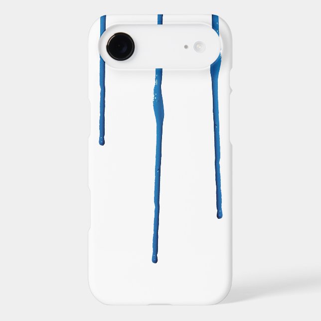 Dripping Blue Paint Case-Mate iPhone Case (Back)