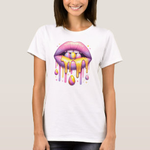 Dripping Candy Lips Easter Egg T-Shirt