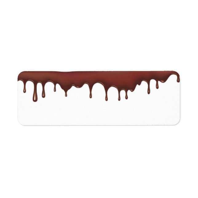Dripping Chocolate Address Labels (Front)