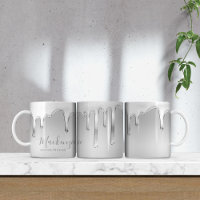 Dripping Chrome Liquid Metal Monogram