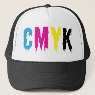 Dripping CMYK Trucker Hat