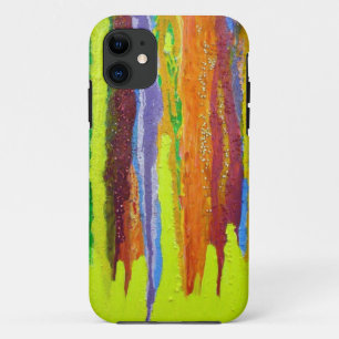 Dripping Colours Abstract Art Design Gifts iPhone 11 Case