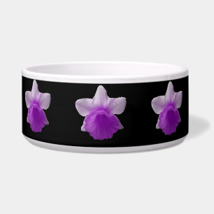 Dripping Daffodil Purple Dog Bowl