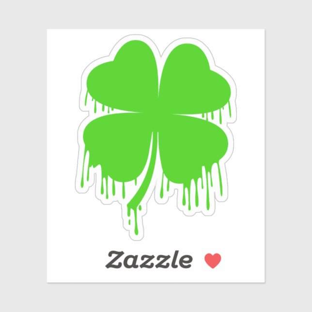 Dripping Four Leaf Clover  (Sheet)