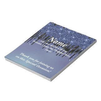 Dripping Glitter Candy Bar Wrapper Party Favours Notepad