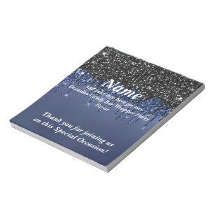 Dripping Glitter Candy Bar Wrapper Party Favours Notepad