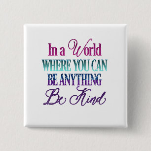 Dripping Glitter Inspirational Quote Button