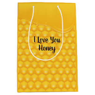 Dripping Honey on Honeycomb Medium Gift Bag