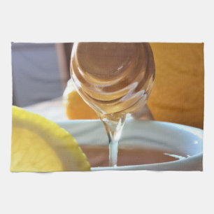 Dripping Honey with Lemon Kitchen Towel