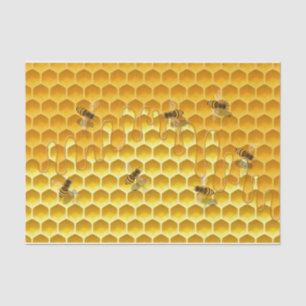 Dripping Honeycomb & Flying Honeybees Tissue Paper