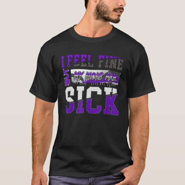 Dripping I Feel Fine Matching Dark Iris 3s Matchin T-Shirt (Front)
