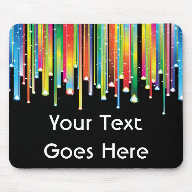 Dripping Lines of Paint Mousepad (Front)