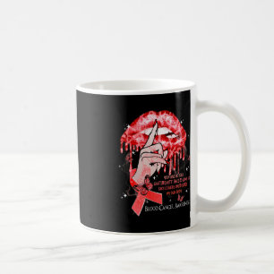 Dripping Lips Butterflies Women Blood Cancer Aware Coffee Mug