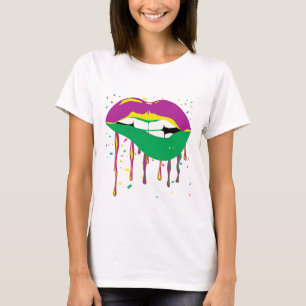 Dripping Lips Mardi Gras T-Shirt