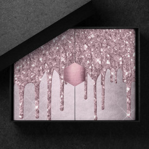 Dripping Mauve Glitter   Dusty Pink Melt Shimmer Tissue Paper