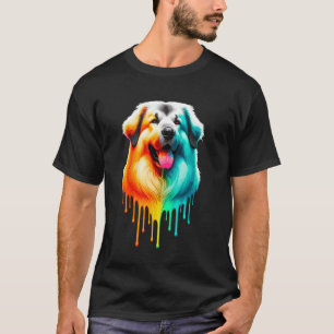 Dripping Paint Art Anatolian Shepherd Dog T-Shirt