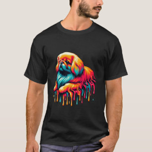 Dripping Paint Art Pekingese Pekingeses T-Shirt