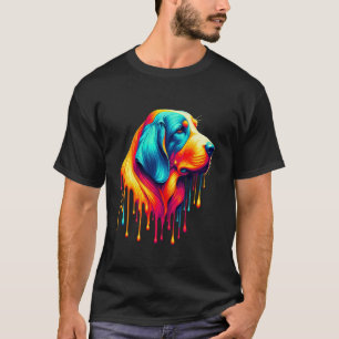Dripping Paint Art Swiss Hound Schweizer Laufhund T-Shirt