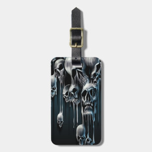 Dripping Skulls Luggage Tag