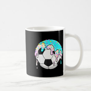 Dripping Soccer Ice Cream Drip Sport Sprinkles Mel Coffee Mug