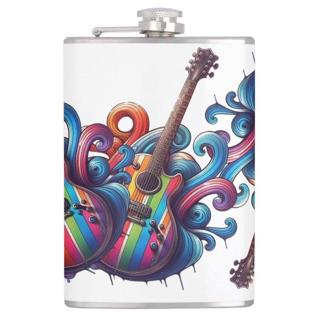 Dripping Sound Hip Flask (Front)
