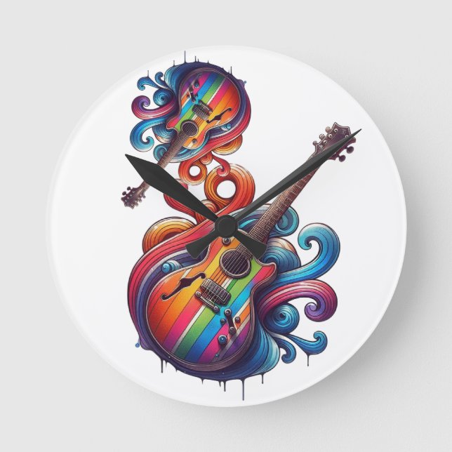 Dripping Sound Round Clock (Front)