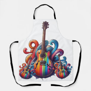 Dripping Sound Wood Wall Art Apron