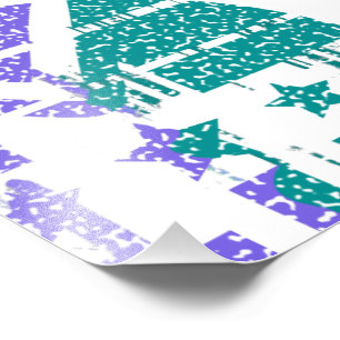 Dripping Speckles - Colourful Convergence Photo Print
