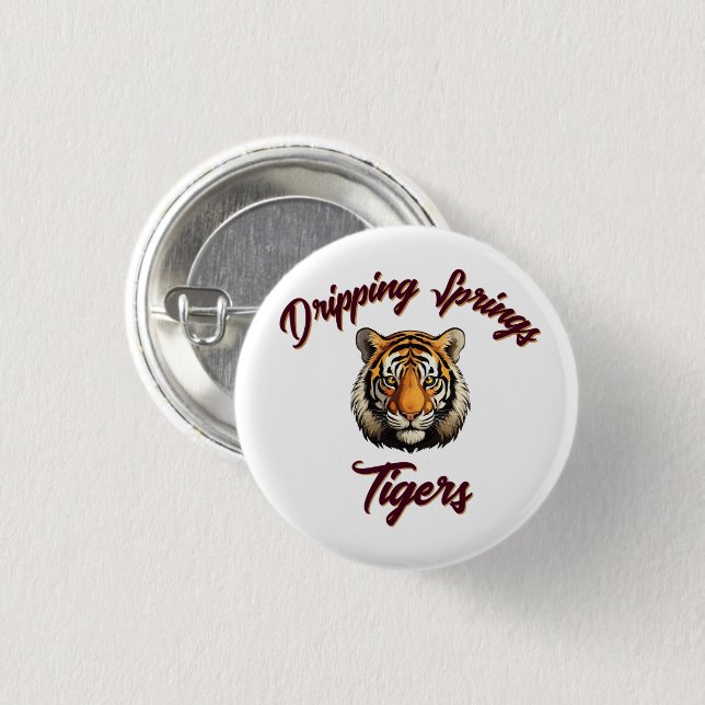 Dripping Springs Tigers School Spirit Pin (Front & Back)