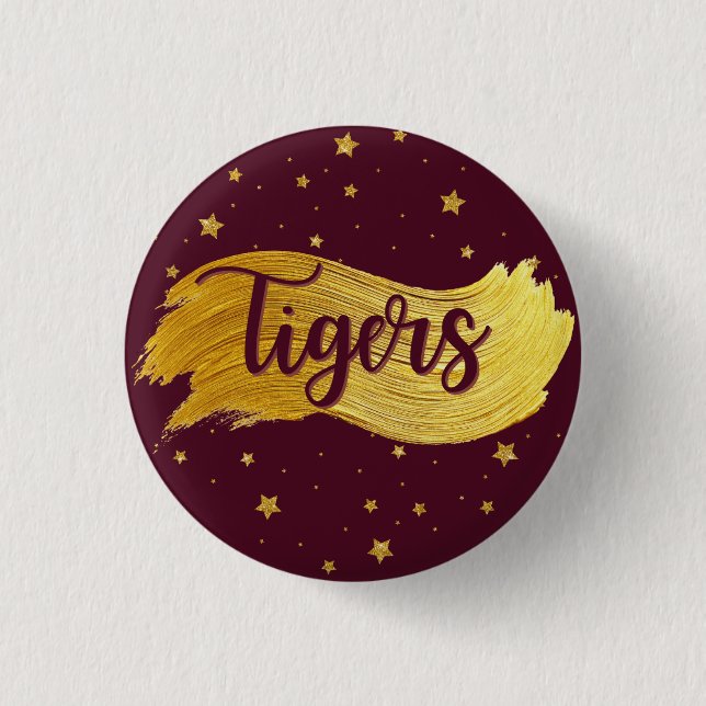 Dripping Springs Tigers Spirit Button (Front)