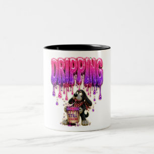 Dripping Still Melting Funny Burnout Two-Tone Coffee Mug